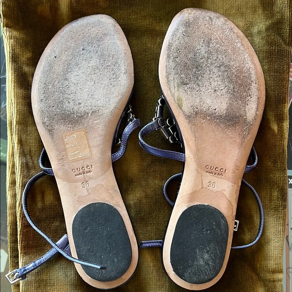 Gucci Women's Purple Sandals - Picture 5 of 5